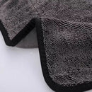 2 pieces - Microfiber cloth - drying towel - drying towel - Drying cloth - Cleaning towels - 40*40 cm - 600 g/m² - gray - Absorbent - for shower, bathroom and car washing