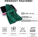 Shawl - 200*70 cm - Soft & Skin-friendly - Thin Wrap Scarf - Stole - Neck Scarf - Fashion Scarf - Women's Scarf - Long Satin Shawl Scarf - Shawls for Evening Dresses - Dark Green