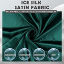 Shawl - 200*70 cm - Soft & Skin-friendly - Thin Wrap Scarf - Stole - Neck Scarf - Fashion Scarf - Women's Scarf - Long Satin Shawl Scarf - Shawls for Evening Dresses - Dark Green