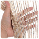 Fly screen curtain - Door curtain - Glitter mosquito net - Anti-fly door curtain - 100 x 200 cm - With gold thread - Polyester - Gold - Decorative curtain - Mosquito net