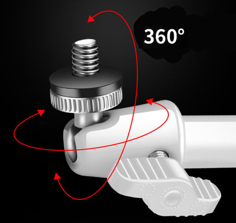 Metal Camera Bracket - 2 pieces - 360° adjustable - Wall mounting - For security cameras - Indoor and outdoor use - With installation accessories - Black