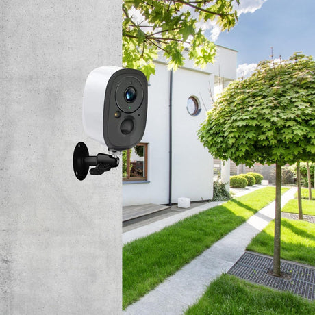 Metal Camera Bracket - 2 pieces - 360° adjustable - Wall mounting - For security cameras - Indoor and outdoor use - With installation accessories - Black
