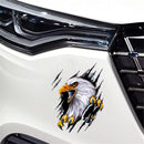Car sticker - Eagle sticker - 2 pieces - 18*24 cm - Sports car stickers - UV and waterproof - adhesive stickers - Sports car stickers - Laptop stickers - animal sticker - for body hood home decoration creative car sticker - One left and one right