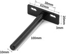 pieces - shelf brackets - 4 inch - shelf bracket - floating shelf support - brackets - floating shelf brackets - wall bracket - T-shape - invisible - for wall mounting hidden wooden shelf - black - iron