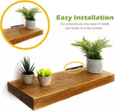 pieces - shelf brackets - 4 inch - shelf bracket - floating shelf support - brackets - floating shelf brackets - wall bracket - T-shape - invisible - for wall mounting hidden wooden shelf - black - iron