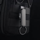 Keychain - 2 Pieces - Belt Keychain - Tactical Keychain - Duty Belt Keychain - Key Clip - Key Ring - Belt Clip - With Keyrings - Stealth Belt Loop Keychain Holder - 7.3*1.2*2.3 cm - Black