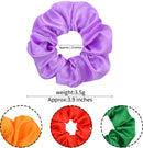 40 pieces silk hair scrunchies - satin hair elastics - hair scrunchies, hair ropes, scrunchies for women and girls, hair accessories - Scrunchies Velvet - Mega Pack Hair Accessory Hair Elastic Hair Bun