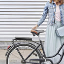 Bicycle Seat Rear Seat - Bicycle Seat Rear - Luggage Carrier Cushion - Rear Bicycle Seat - Bicycle Cushion Luggage Carrier - Universal - Black - Electric Bicycle/Bicycles/Electric Scooter - Soft