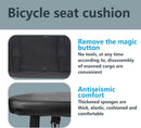 Bicycle Seat Rear Seat - Bicycle Seat Rear - Luggage Carrier Cushion - Rear Bicycle Seat - Bicycle Cushion Luggage Carrier - Universal - Black - Electric Bicycle/Bicycles/Electric Scooter - Soft