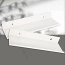 2 pieces - Wall shelf - Shower shelf - shelves - 30CM - carbon steel - white - floating - for bedroom, bathroom, kitchen, living room, office