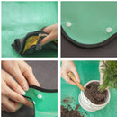 Repotting mat - 66cm x 66cm - waterproof - plant mat - garden mat - Green - Repotting plants on a plant mat - plastic - Waterproof repotting mat - Garden tools