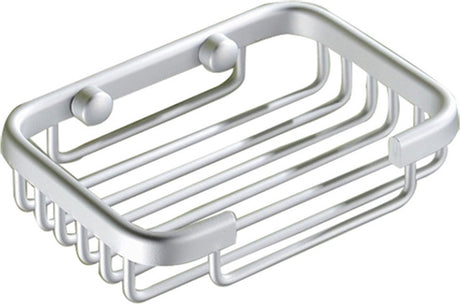 Soap Holder - Soap Dishes for Bathroom-Space Aluminum-Soap Basket Storage Racks-Soap Dish Holder Wall Mounted-Soap Holder-Soap Dish-Silver-Screw Drill Installation With Screws-For Storage Soap Sponge Brush - 8.5*13.5*3.5cm