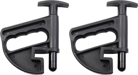 2 pieces - Tire heel clamp - Tire changer - tire pusher - Bead clamp - tire clamp - plastic - black - Universal - mounting aid - Rim Pry Wheel Changing Helper