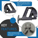 2 pieces - Tire heel clamp - Tire changer - tire pusher - Bead clamp - tire clamp - plastic - black - Universal - mounting aid - Rim Pry Wheel Changing Helper