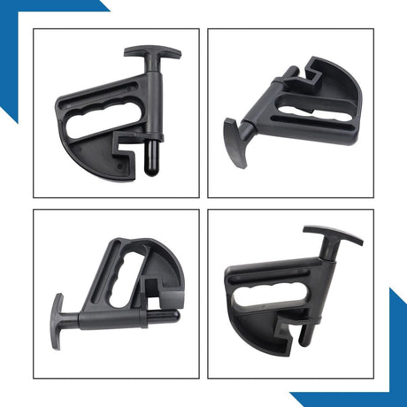 2 pieces - Tire heel clamp - Tire changer - tire pusher - Bead clamp - tire clamp - plastic - black - Universal - mounting aid - Rim Pry Wheel Changing Helper