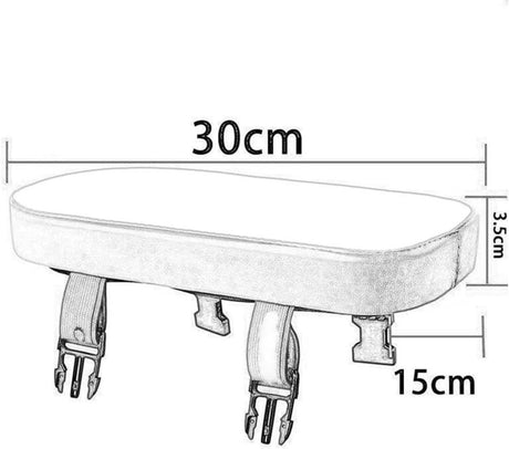 Rear Bicycle Seat - Bicycle Seat Rear Seat - With Footrests - Luggage Carrier Cushion - Rear Bicycle Seat - Universal - Black