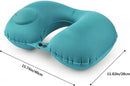 Travel Pillow - Inflatable Travel Pillow - Foldable - Neck Support for Neck Pain - Soft Neck Support for Sleeping - Align and Stabilize - One Size - Neck Support - Neck Band - Suitable for Airplanes, Cars, etc.