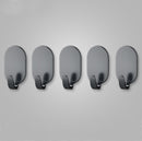 Set of 10 - Self-adhesive hooks - Adhesive hook - Adhesive hooks - Towel hook - robust - for bathroom-kitchen-living room - 50*32*20mm - carbon steel - black