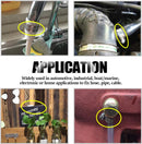 20 pieces - Hose clamp set - hose clamps - 10-16 mm - Clamp set for the garden hose, drain hose or shower hose - silver - stainless steel