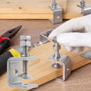 C-Clamps - Pack of 6 - With M8 Hexagon Bolts - Glue Clamps - Adjustable Clamping Range 0-25 mm - For Woodworking and Welding - Stainless Steel - Silver - 2.4*3.2*5.5 cm