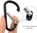Light Pack Carabiners - 10 pieces - 4.5x56mm - Assorted Colors Random - Press - Carabiner - Carabiner - Carabiner - Musketon Hook