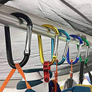 Light Pack Carabiners - 10 pieces - 4.5x56mm - Assorted Colors Random - Press - Carabiner - Carabiner - Carabiner - Musketon Hook