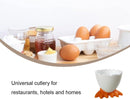 Egg Cups - 9 pieces - Egg Holder - Egg Rack - PP - Egg Cups - Table/Kitchen Items - Egg Storage - White