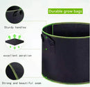 5 pieces - Plant growing bag - Grow bag - 10 Gallon - Grow pot - Plant bag - Sustainable - Reusable - Plant basket - Flowers - 40x30 CM - Black - non-woven fabric