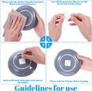 Self-adhesive hooks - 16 pieces - 2 kg Load capacity - Adhesive hooks - Wall picture hangers - Picture hangers - Picture hanging hooks - For displaying decorative pictures and wall art - White