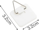 Self-adhesive hooks - 16 pieces - 2 kg Load capacity - Adhesive hooks - Wall picture hangers - Picture hangers - Picture hanging hooks - For displaying decorative pictures and wall art - White