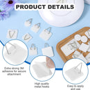 Self-adhesive hooks - Set of 45 - 3 sizes - 5 kg Load capacity - Adhesive hooks - Wall picture hangers - Picture hangers - Picture hanging hooks - For displaying decorative pictures and wall art - White