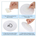 Self-adhesive hooks - Set of 45 - 3 sizes - 5 kg Load capacity - Adhesive hooks - Wall picture hangers - Picture hangers - Picture hanging hooks - For displaying decorative pictures and wall art - White