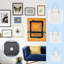 Self-adhesive hooks - Set of 45 - 3 sizes - 5 kg Load capacity - Adhesive hooks - Wall picture hangers - Picture hangers - Picture hanging hooks - For displaying decorative pictures and wall art - White