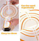2 Pieces Oven Baking Mat - Bread Sling - Multifunctional - Silicone - Sling Baking Mat with Long Handle - Bread Baking Mat - Reusable Oven Liner with Long Handles - Suitable for air fryer, oven and microwave - 52.5×21.5×0.04cm