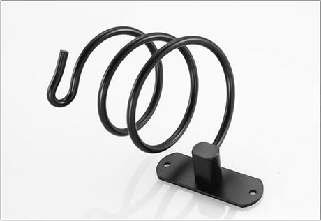 Hairdryer holder - Hairdryer holder - Hairdryer holder - Black - Aluminum - Wall mount - Universal - 120*95*95mm