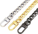 Pieces - Metal Chain - Chain - Bag Strap Chain - Bag Strap - Shoulder Strap - Handbag Strap - Bag Belt - Gold-colored, silver, black - 120cm*9.5mm - Metal