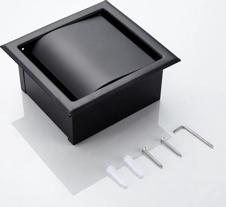 toilet roll holder - Built-in - black toilet roll holder - black toilet roll holder - toilet roll holders - toilet roll holder - stainless steel - for bathroom - toilet roll holder