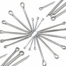 Split pins - 150 pieces - 15 different sizes - stainless steel - silver - for small mechanic repairs