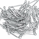 Split pins - 150 pieces - 15 different sizes - stainless steel - silver - for small mechanic repairs