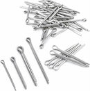Split pins - 150 pieces - 15 different sizes - stainless steel - silver - for small mechanic repairs