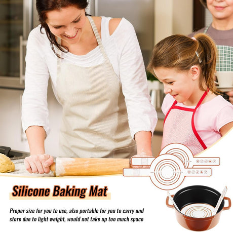 3 Pieces Oven Baking Mat - Bread Sling - Multifunctional - Silicone - Sling Baking Mat with Long Handle - Bread Baking Mat - Reusableh Oven Liner with Long Handles - Suitable for air fryer, oven and microwave - 52.5×21.5×0.07cm