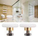 4 pieces - Shower door caster - Shower door wheels - Shower wheels - Sliding door wheels - Shower cabin wheels - diameter 19mm - Replacement parts for bathroom - nylon