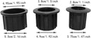 Set of 3 - Parasol base adapter inserts - Reduction rings - 48/38/32 mm center column - Replacement parts for parasol bases - Mounting for outdoor parasol pole