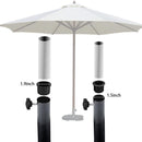 Set of 3 - Parasol base adapter inserts - Reduction rings - 48/38/32 mm center column - Replacement parts for parasol bases - Mounting for outdoor parasol pole