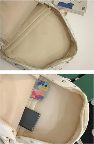 Backpack - School Bag - Backpack - Girl Backpack - School Backpack - School Bag - Tablet Backpack - 20 Liters - Cherry