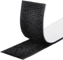 Self-adhesive hook and loop tape 10 meters - black hook and loop tape - extra strong - Strong double-sided self-adhesive tapes - Black - 10m * 2cm - Grip tape - Hook and loop tape