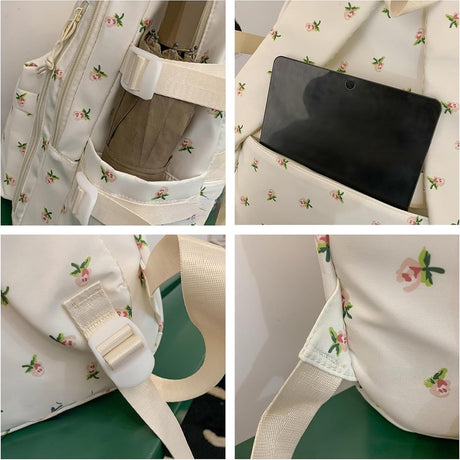 Backpack - School Bag - Backpack - Girl Backpack - School Backpack - School Bag - Tablet Backpack - 20 Liters - Orchids