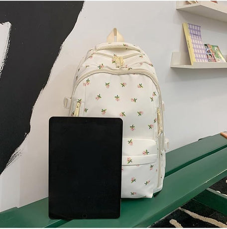 Backpack - School Bag - Backpack - Girl Backpack - School Backpack - School Bag - Tablet Backpack - 20 Liters - Strawberries