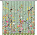 Shower curtain - Waterproof - bath curtain - bathroom curtain - Printed shower curtain - Polyester - 150*180cm - green
