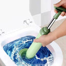 Toilet Drain Unblocker - Pump Unblocker WC - Plastic - Rubber - Stainless Steel - Drain - Unblocker - Sink Unblocker - Sink Unblocker - Toilet Unblocker Pump - Drain Spring - Plunger - Green